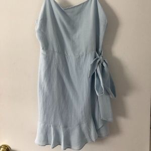 Blue tie dress